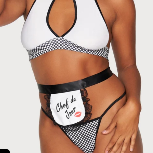 4pc Bon Appetit Chef Costume By Fredrick's of Hollywood (S/M) - Picture 5 of 5